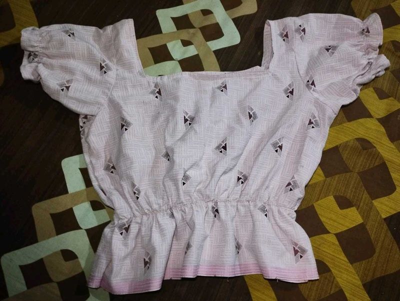 Patterned Crop Top