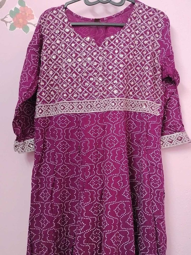Cotton Anarkali Kurta