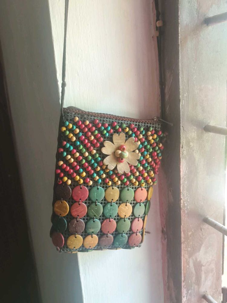 Stylish Goan Chic Breaded Sling bag✨🌹🎀