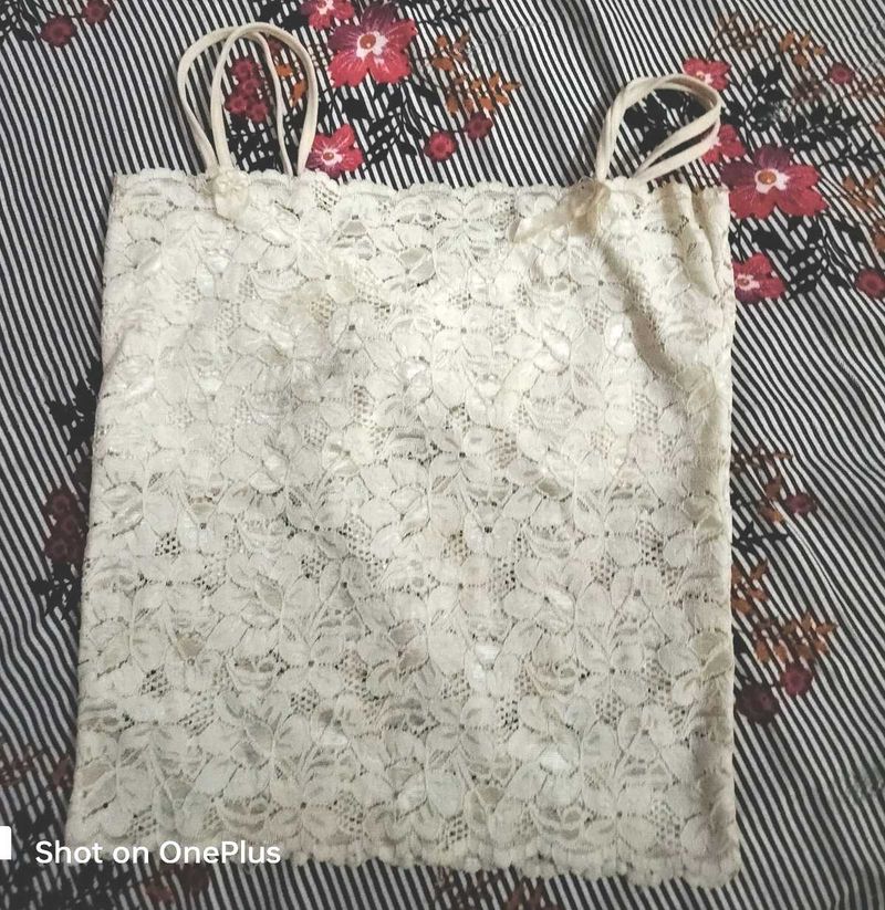 Creamy White Tube Top For Women