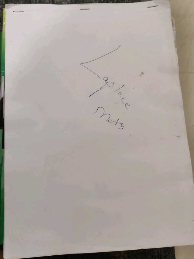 Laplace Notes