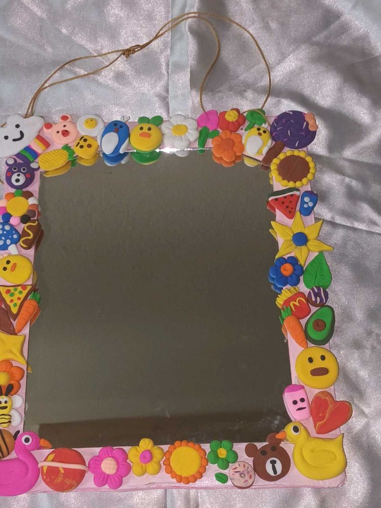 Handmade Clay Decoration Mirror