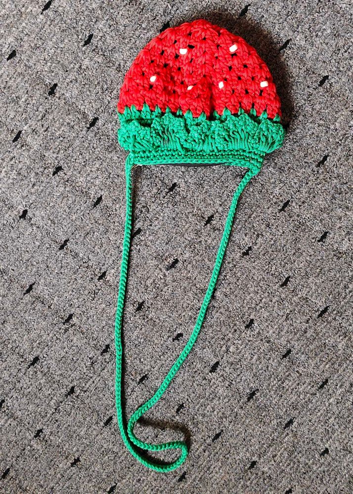 Strawberry macrame Baby sling