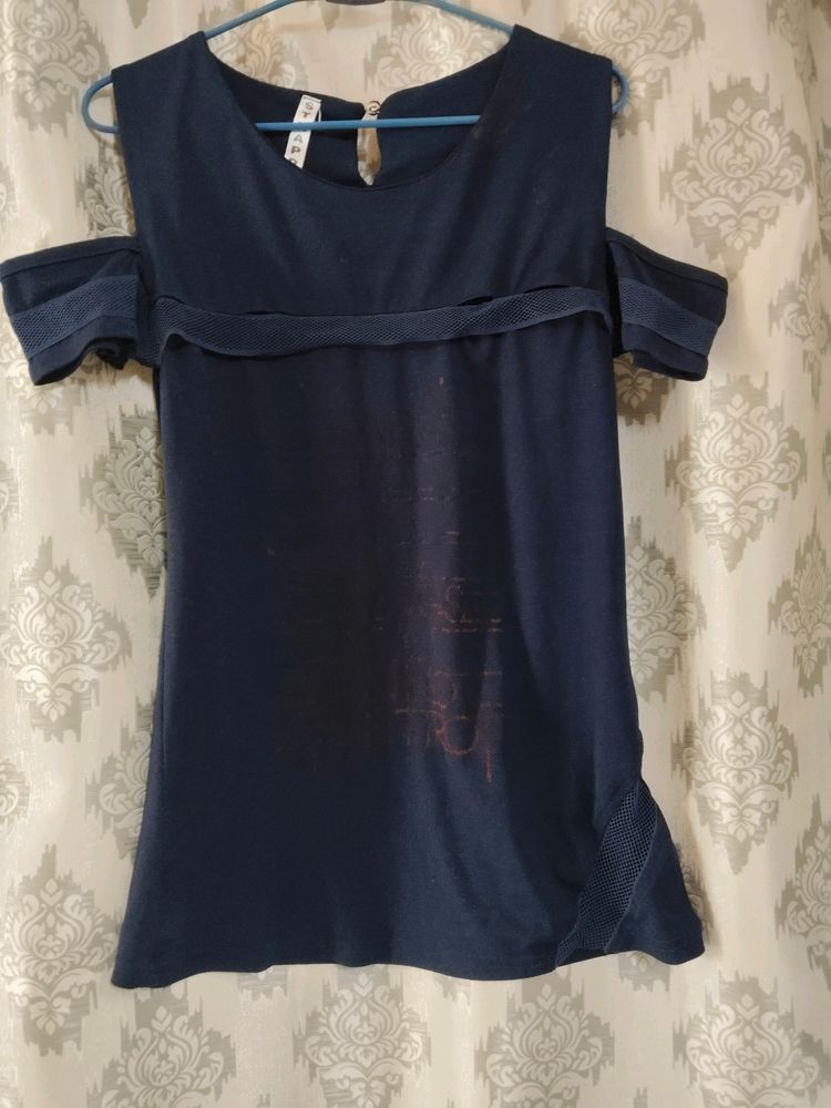 Cut Shoulder Top