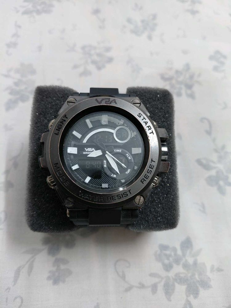 V2A Men's watch , digital and anolog watc