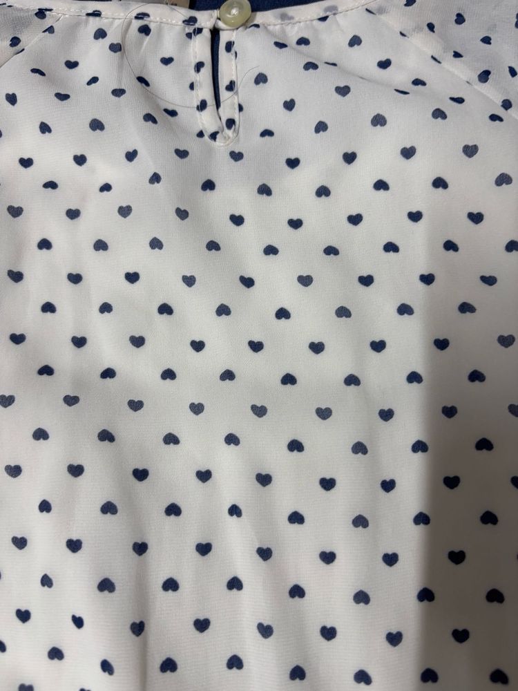 Heart Print knee length dress