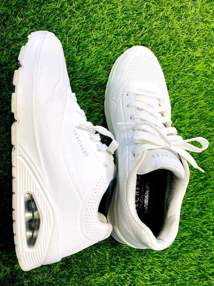 Skechers UNO White Sneakers  Shoes
