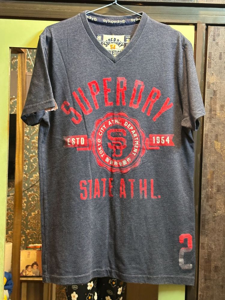 Superdry Grey Graphic Tee – Tokyo Athl. Dept. Edit