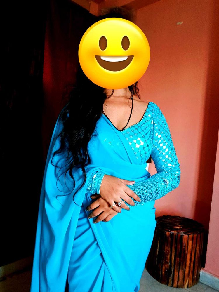 Backless Design Saree