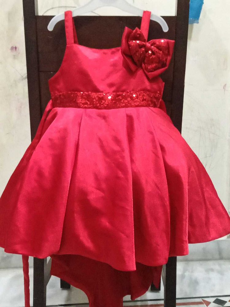 Red Sequin Party Dress