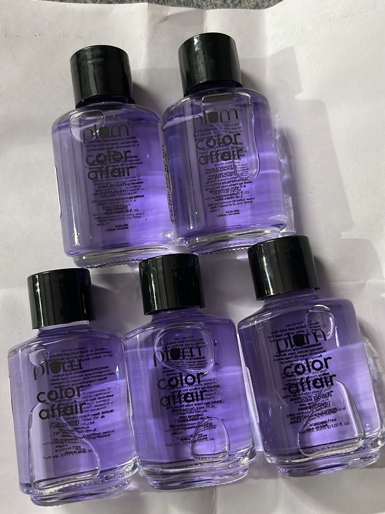 Plum Nail Paint Remover
