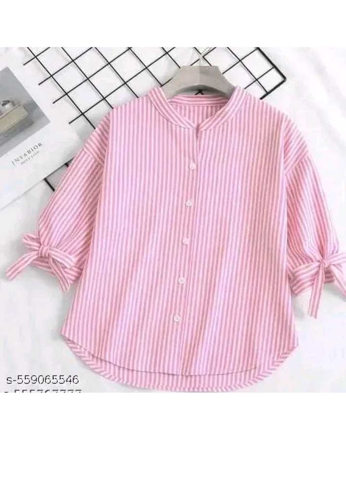 Striped Tie-Sleeve Blouse