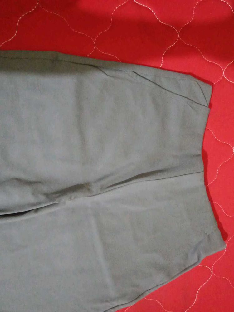 Grey Wide Leg Pants
