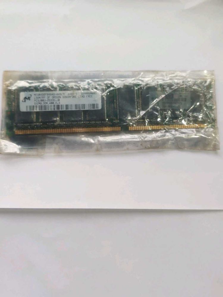 MT RAM 512MB DDR , 400 .CL3
