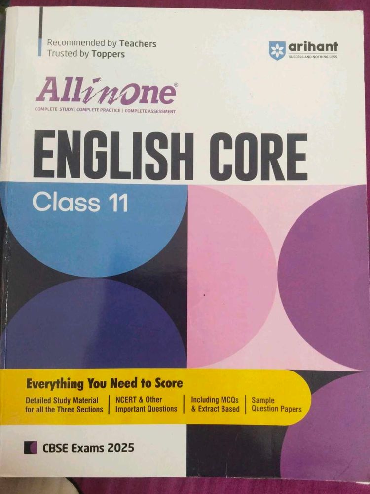 All in One – English Core Class 11 (CBSE,Exams2025
