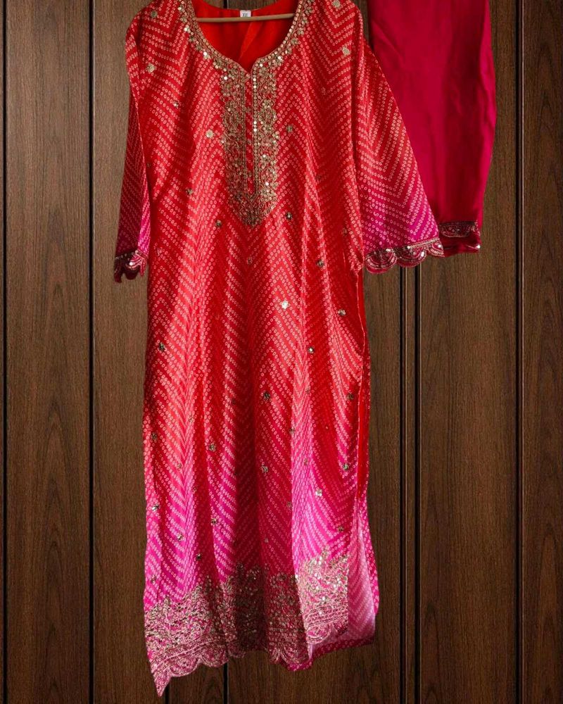 Elegant Pink Kurta Set