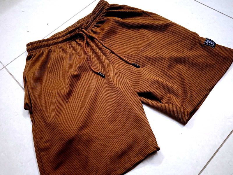 Brown Corduroy Shorts