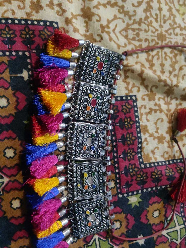 Ethnic Silver Necklace