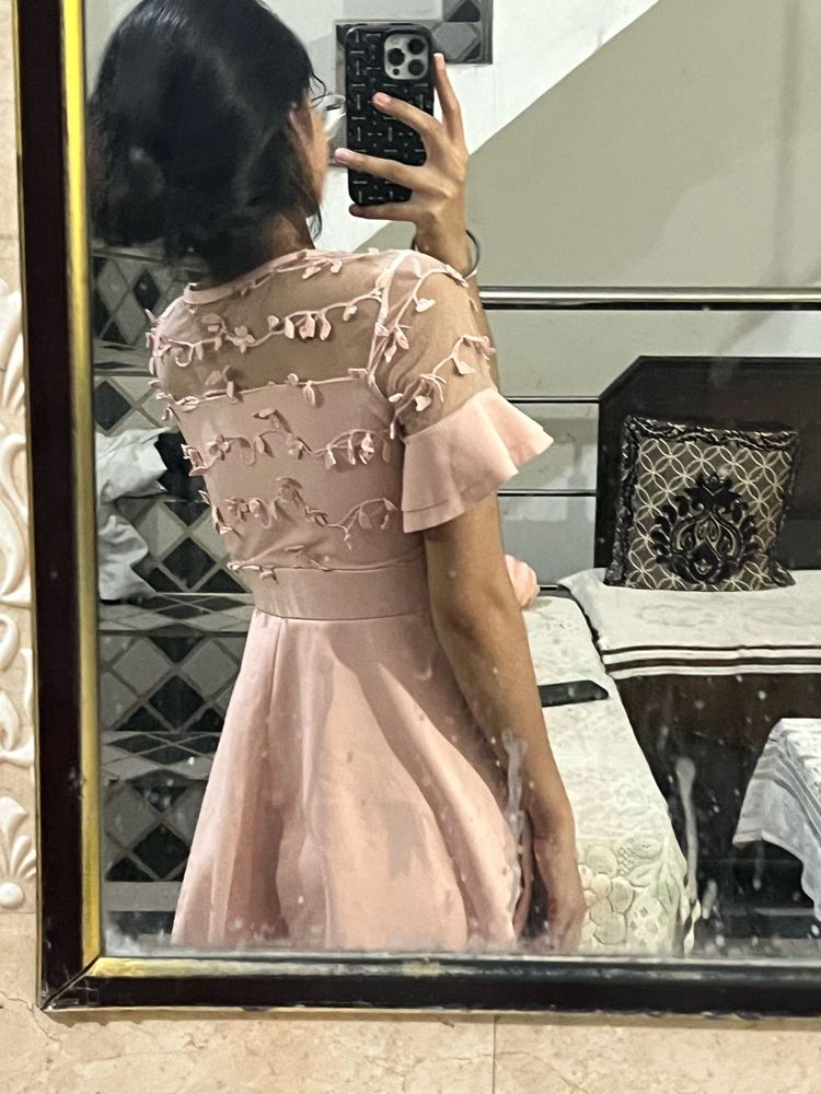 Peach Short Frock