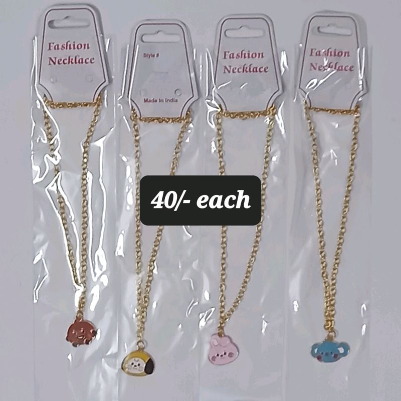 Cute BT21 Character Necklaces