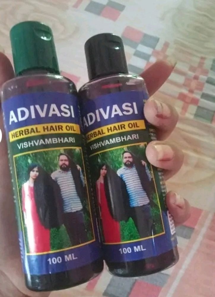 NEW AADIVASI HAIR OIL -1 Bottle Rs. 70 Or 500 Coin