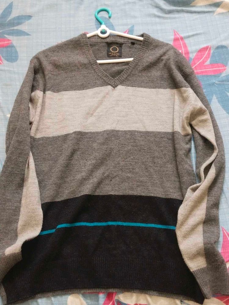 Striped V-Neck Sweater