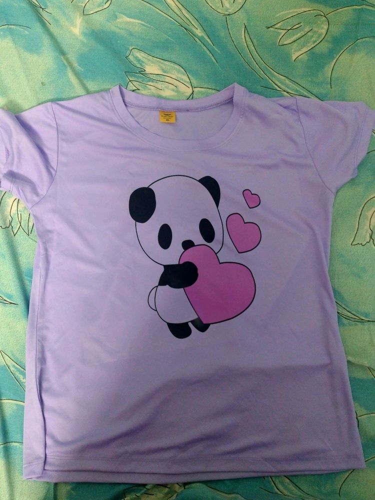 Panda Printed Women T-Shirt