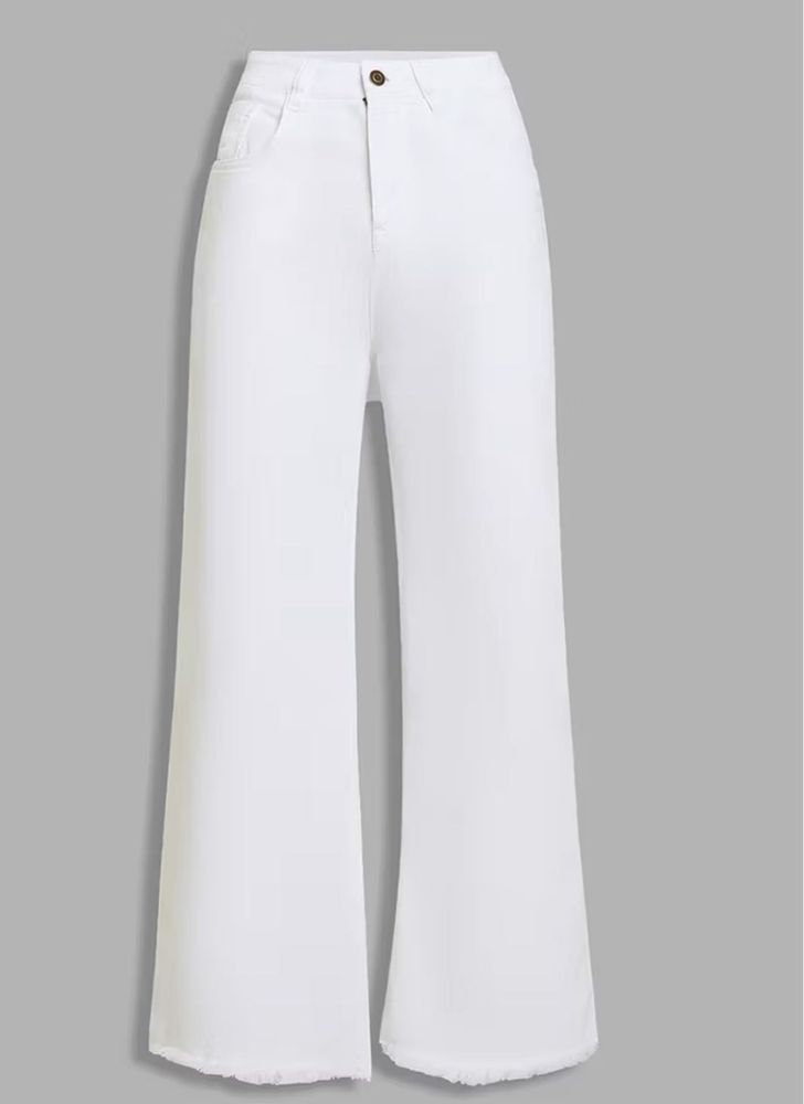 White Wide Leg Jeans