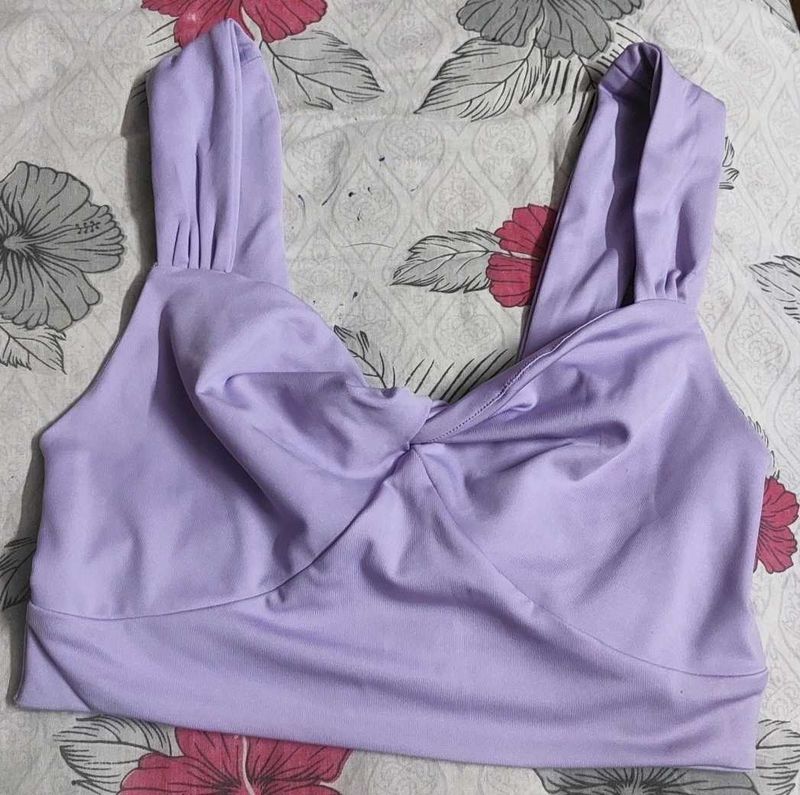 Cute Lilac Crop Top
