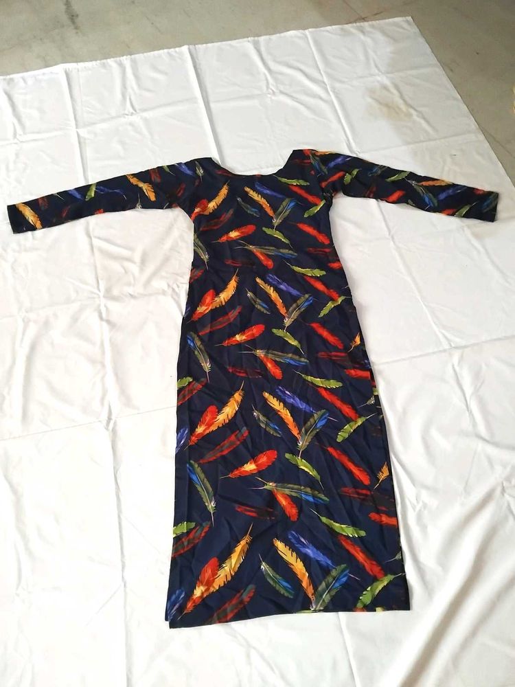 Long Blue Kurti
