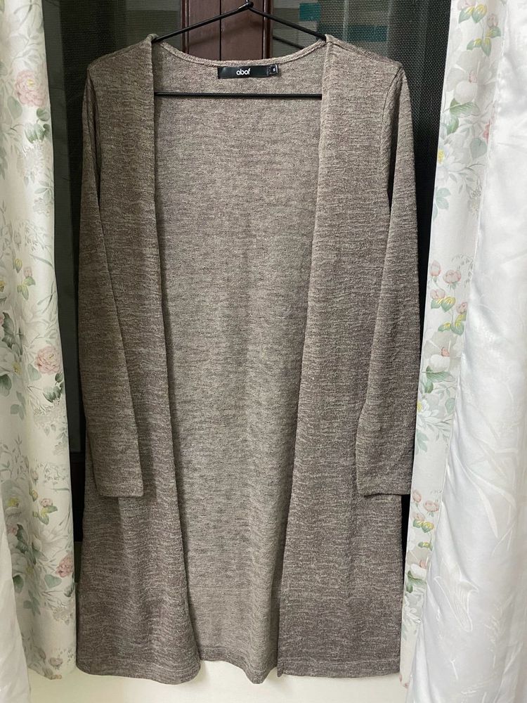 Women Knit Longline Shrug