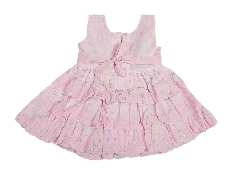 Cute Pink Ruffled Dress