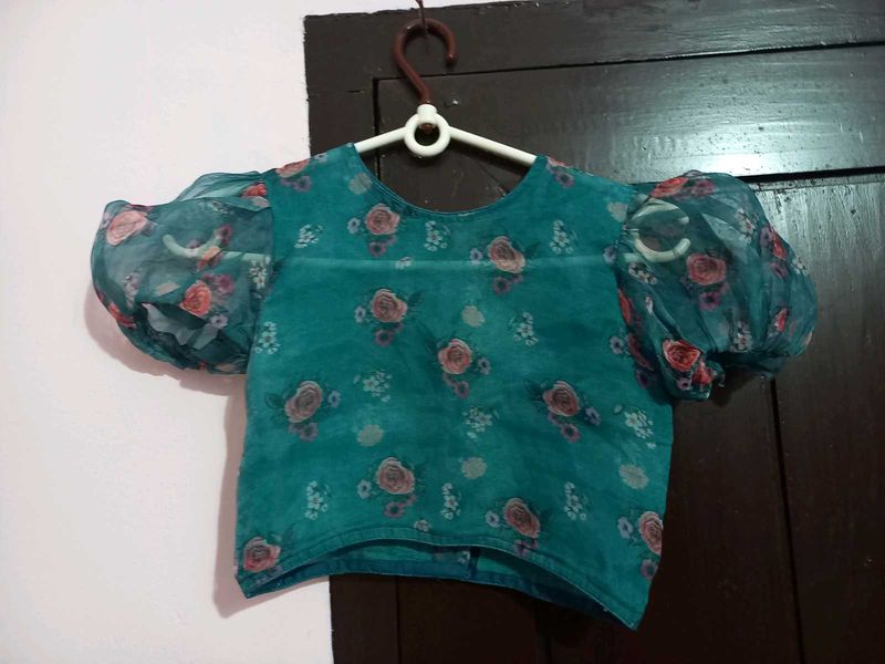 Floral Puff Sleeve Top