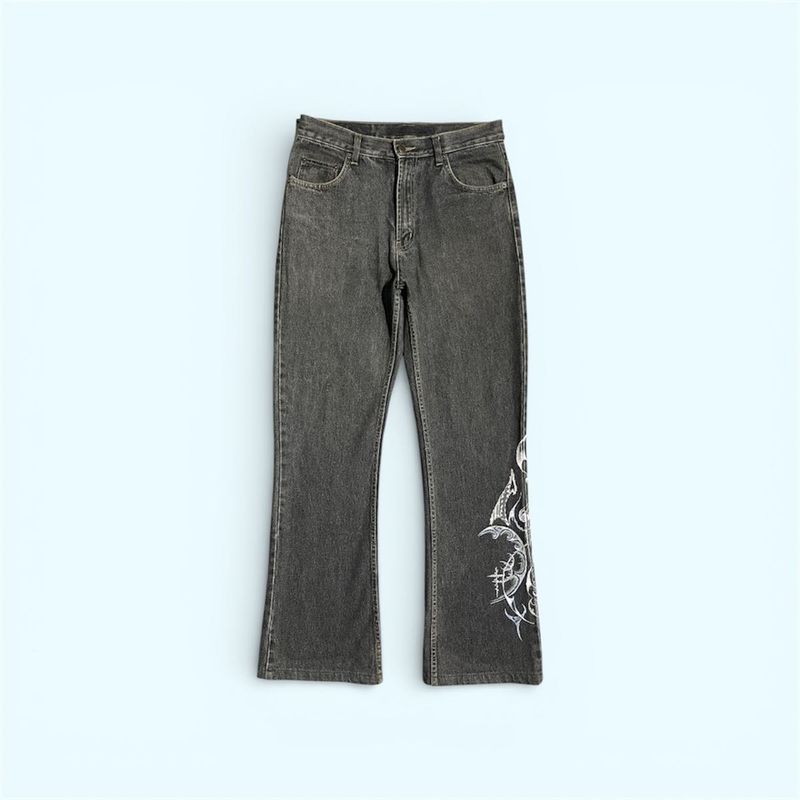 Urban Fits - Graphic Flared Jeans