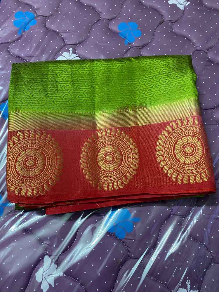 Mehendi Green Saree