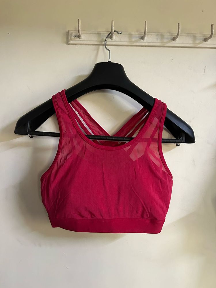 Red Sports Bra