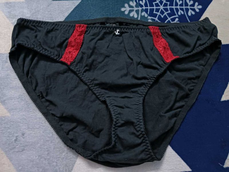 Black Lace Trim Briefs🖤