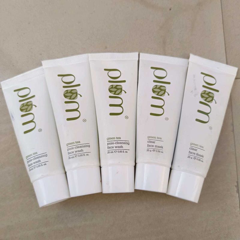 PLUM GREEN TEA FACE WASH &amp; MASK