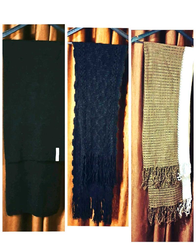 Combo Of 3 Wooden Stoles
