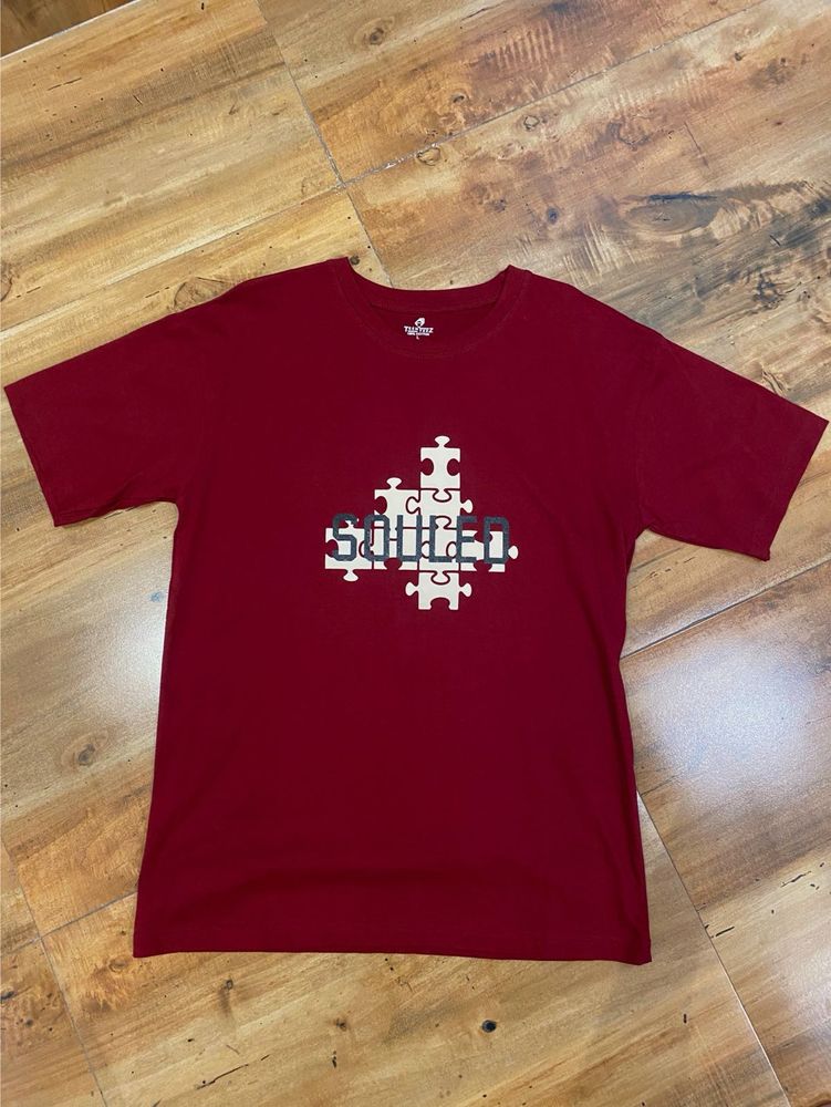 Maroon Graphic T-Shirt (souled store)
