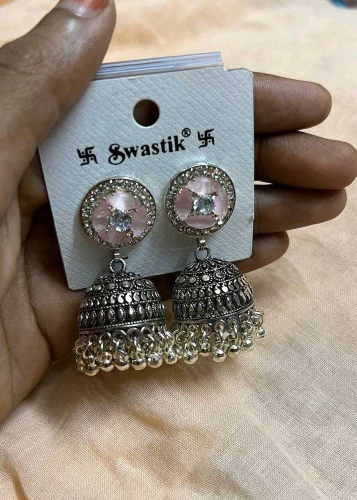 Swastik Jhumka Earrings✨
