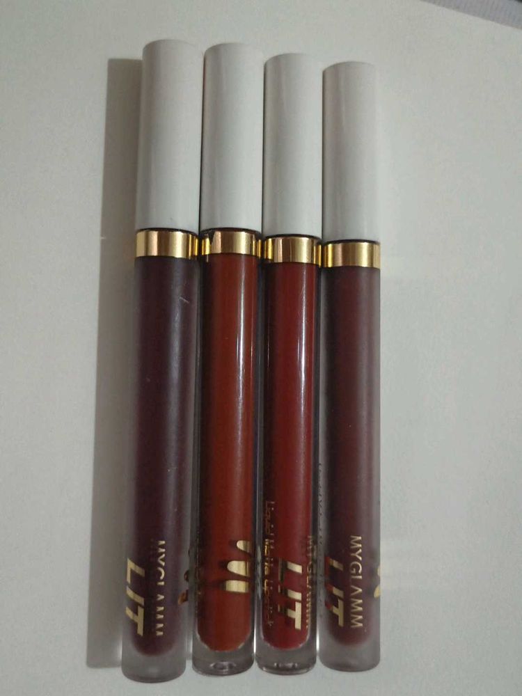 MyGlamm LIT Liquid Matte Lipsticks - 4 Colors