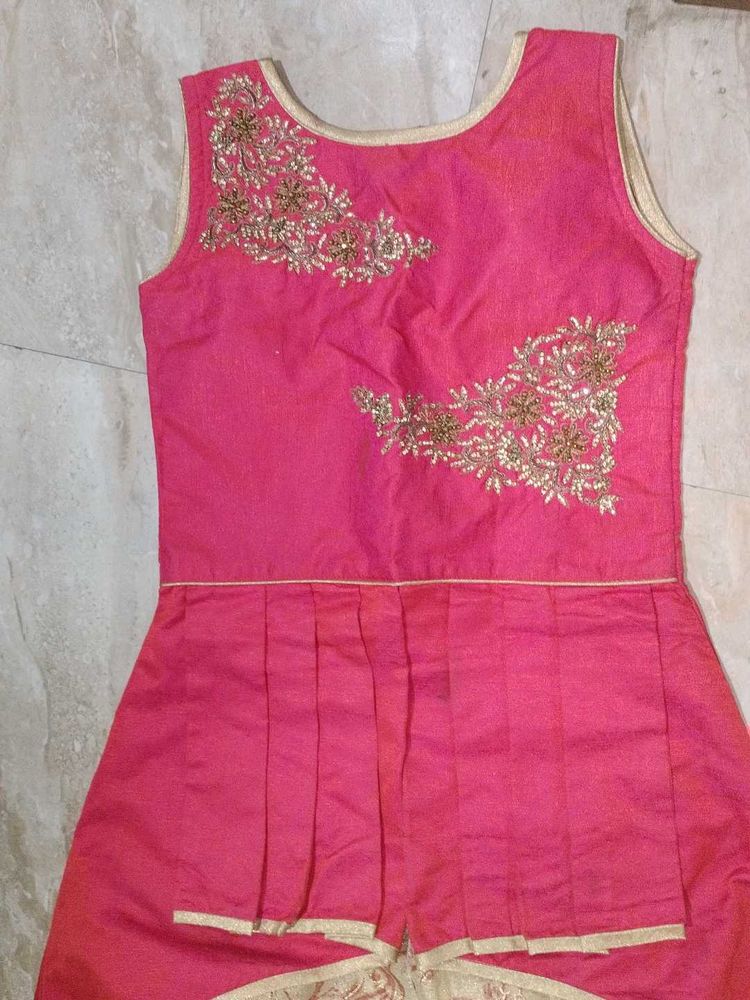 Pink Embroidered Top