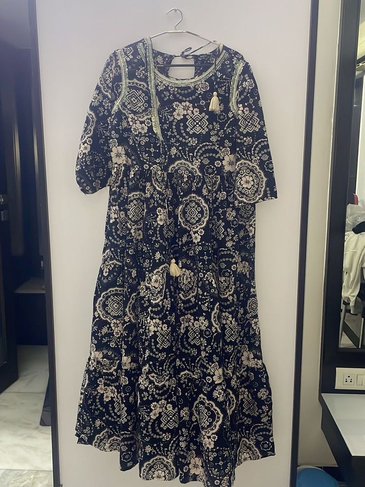 Boho Print Midi Dress