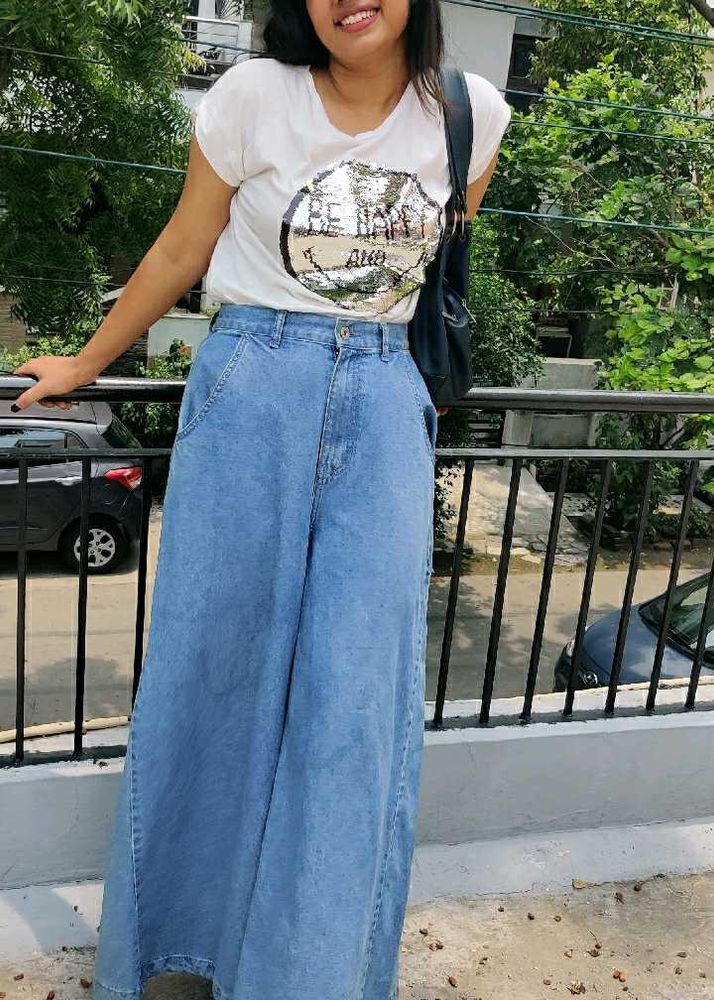 SUPER WIDE FLARE HIGH WAISTED