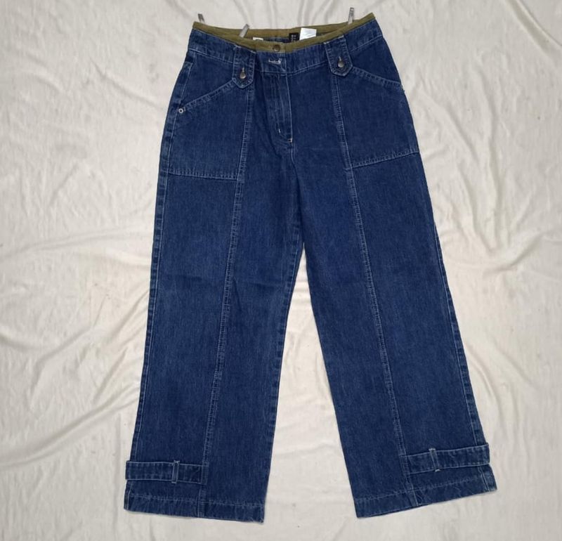 Vintage Denim Cargo Jeans