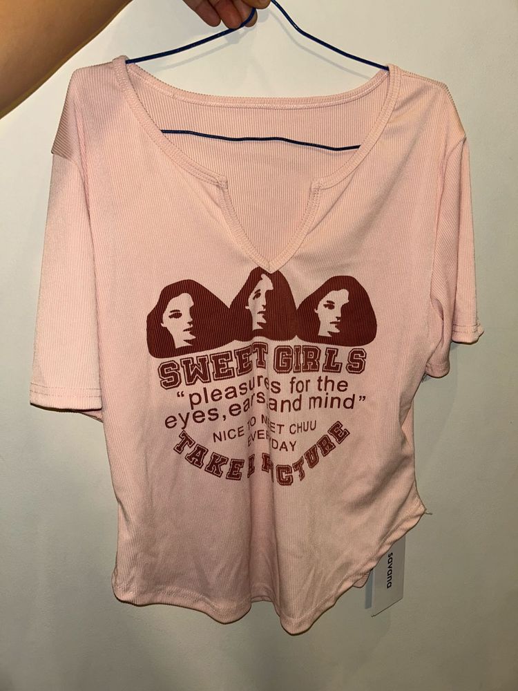 Pink Sweet Girls Graphic Tee