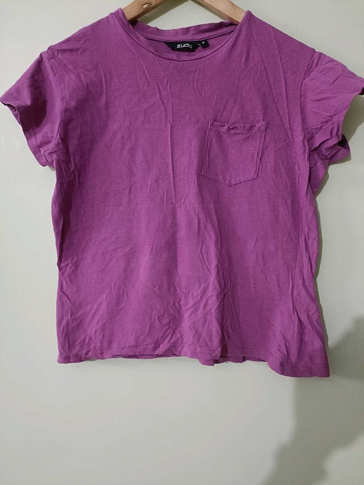 Purple Zudio Tshirt