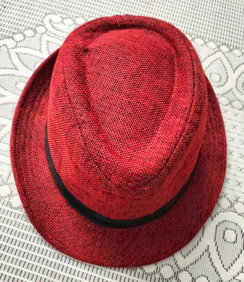 Red Fedora Hat