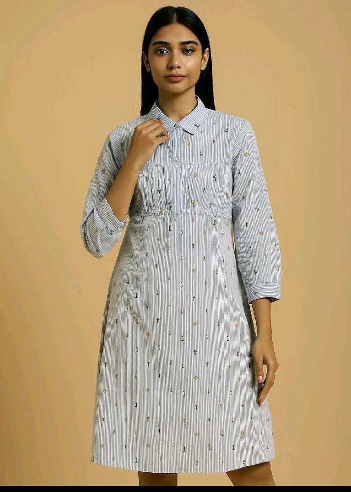 Striped Shirt Dress